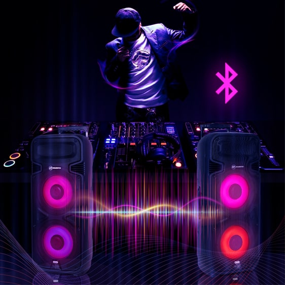 Caixa de Som Amplificada 500W RMS GT Power